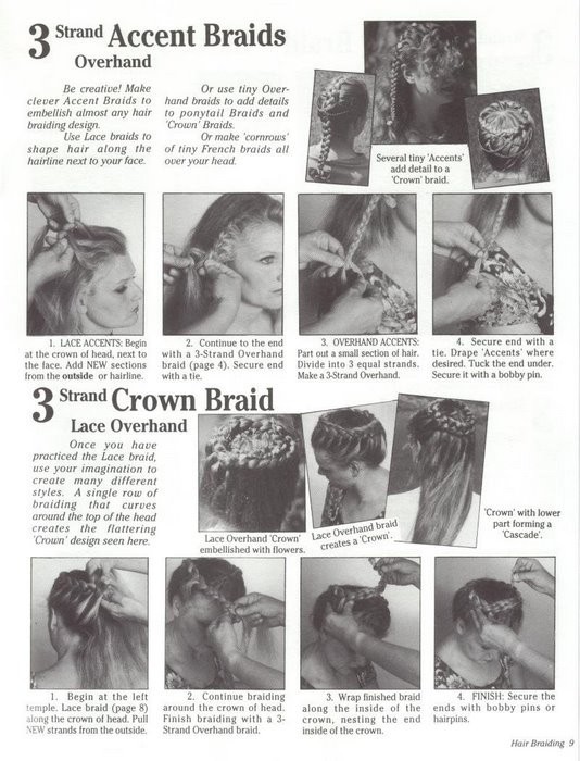 Accent Braids.  Crown Braid.