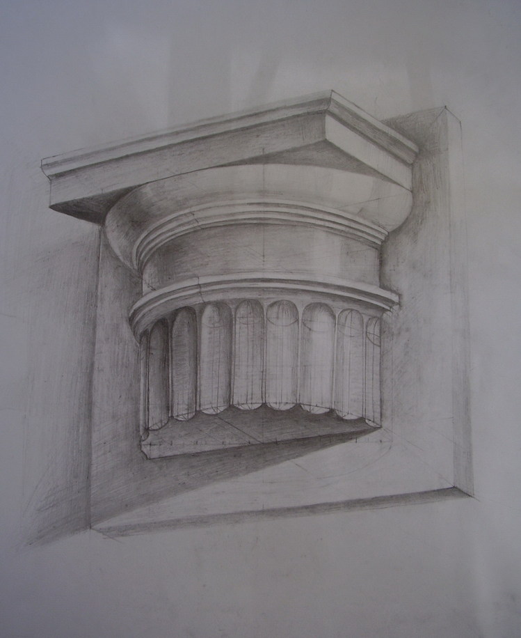 Рисунок капители дорического ордера