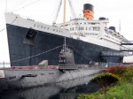 The Queen Mary and a secuestered Russian Submarine