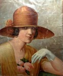 Madame Olga Ruiz Picasso nee Khoklova. Antibes. Oil, canvas.  mme Picasso, Ch.-s Stiennon, 1926. Charles-Henri Stiennon - Belgian painter (1851-1942)