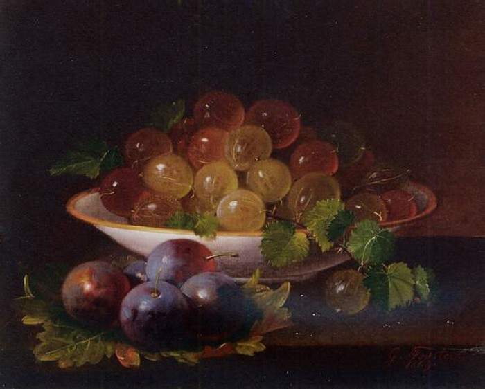 Plums and gooseberries