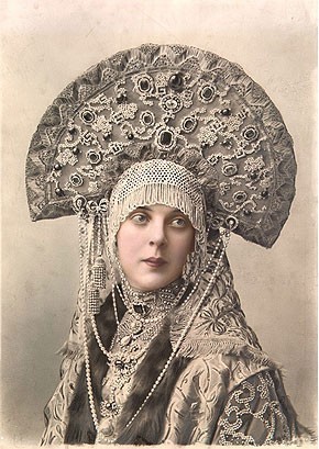 Elena Mrozovskaya, Princess Orlova-Davydova in Masquerade Costume for the Ba