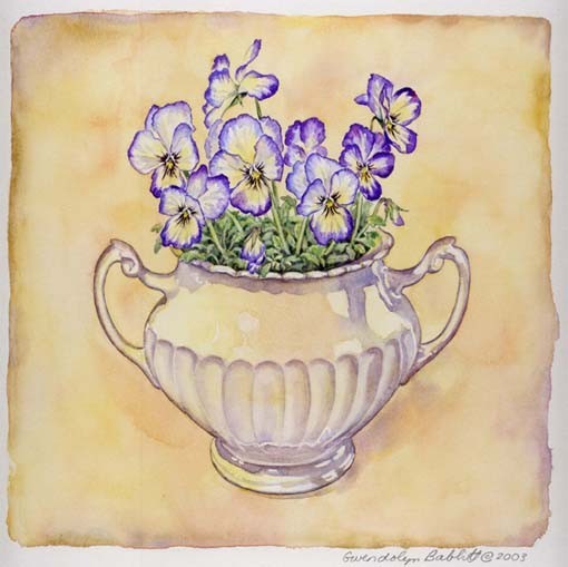 Pansies & Sugar Bowl