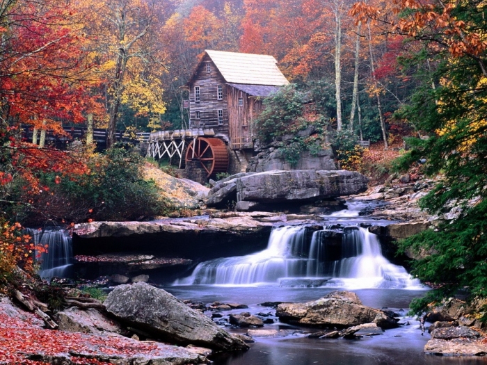 Glade Creek Grist Mill, Babcock State Park, Clifftop, West Virginia