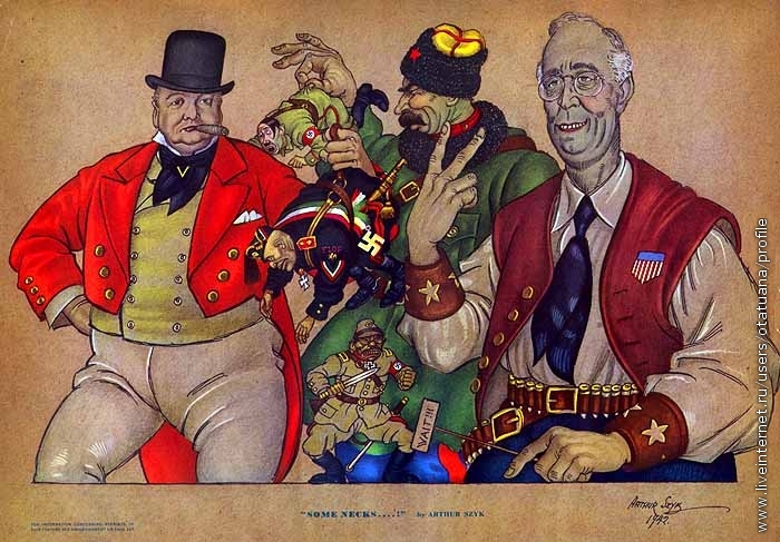 Esquire, Some Necks . . . (1942) Szyk