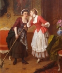 Wilhelm Amberg (1822-1899) Gossiping Maids