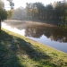 Первые заморозки , 1 октября  2014г. Колпино.Река Ижора. На солнышке холодная вода сильно парит утром.