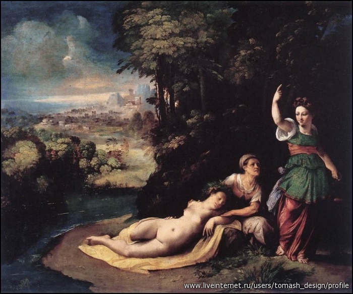 DOSSI Dosso Diana and Calisto.