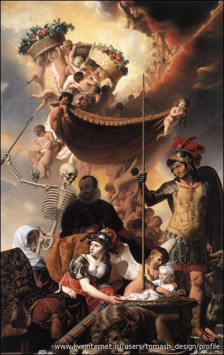 EVERDINGEN Caesar van Allegory Of The Birth Of Frederik Hendrik.