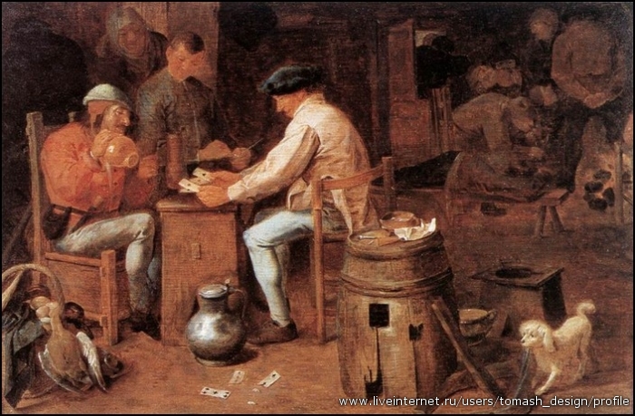 BROUWER   Adriaen  The   Card  Players